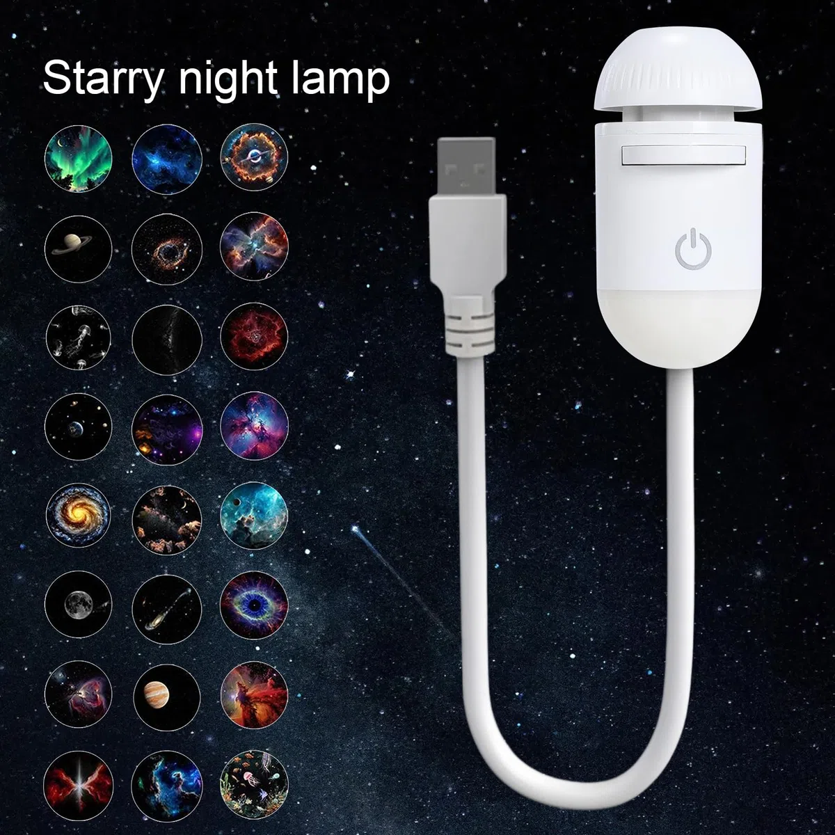 Projecteur Galaxie 2-en-1 Mini Projecteur Étoiles Plafond Chambre Lampe LED Galaxy Dream Star Projecteur Ciel Étoilé Voiture Lumière Ambiance USB