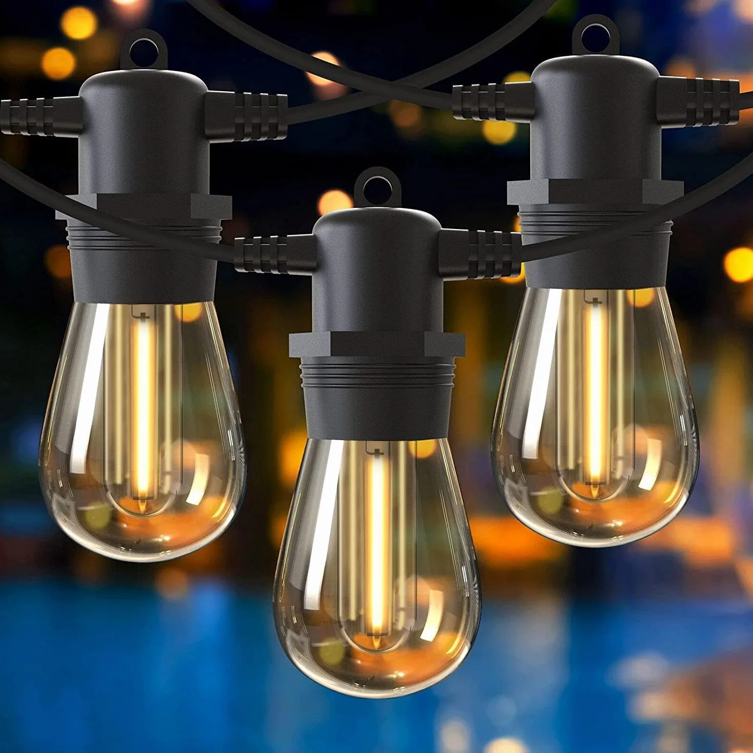 GlobaLink Guirlande Lumineuse Extérieur Intérieur 16M 15+1 LED IP65 Étanche Décoration Jardin Terrasse