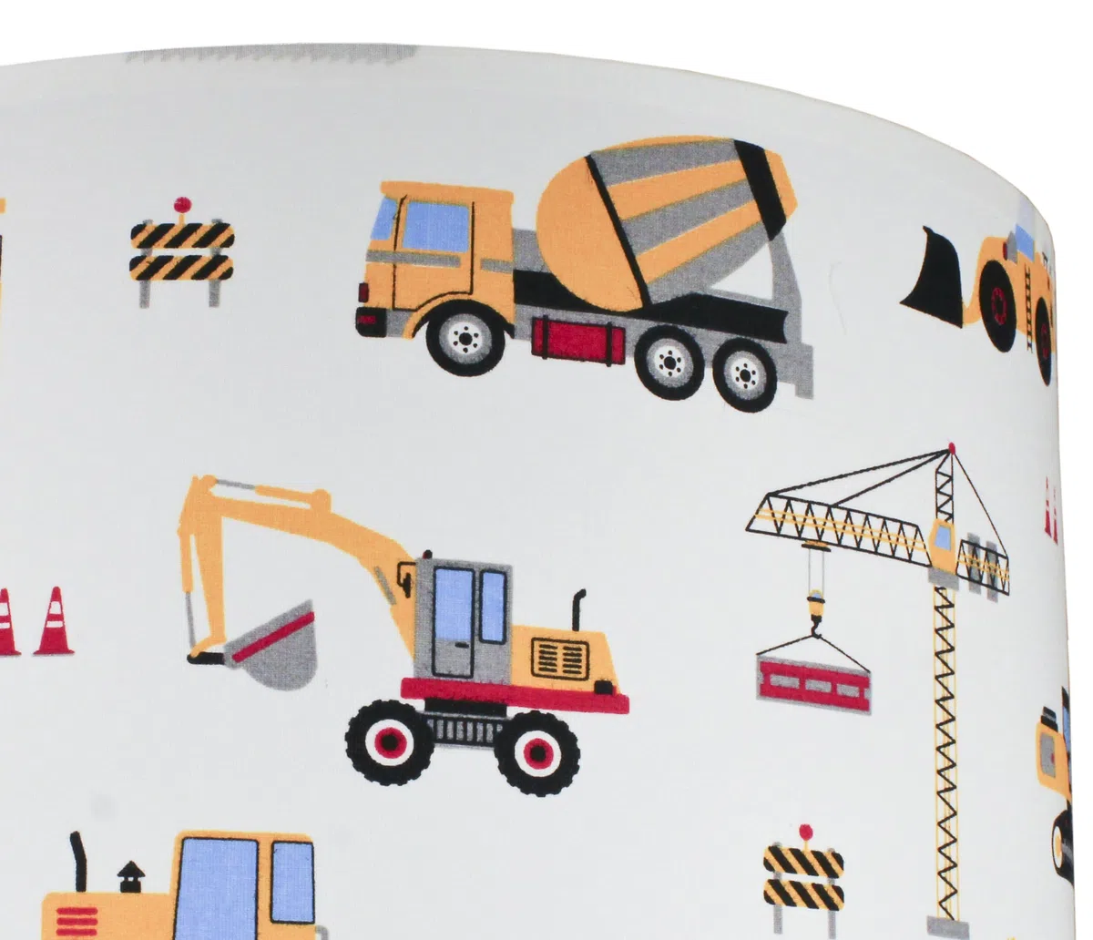 Lampe suspendue abat-jour Excavatrice pour enfants, métal, éclairage unique chambre d'enfant