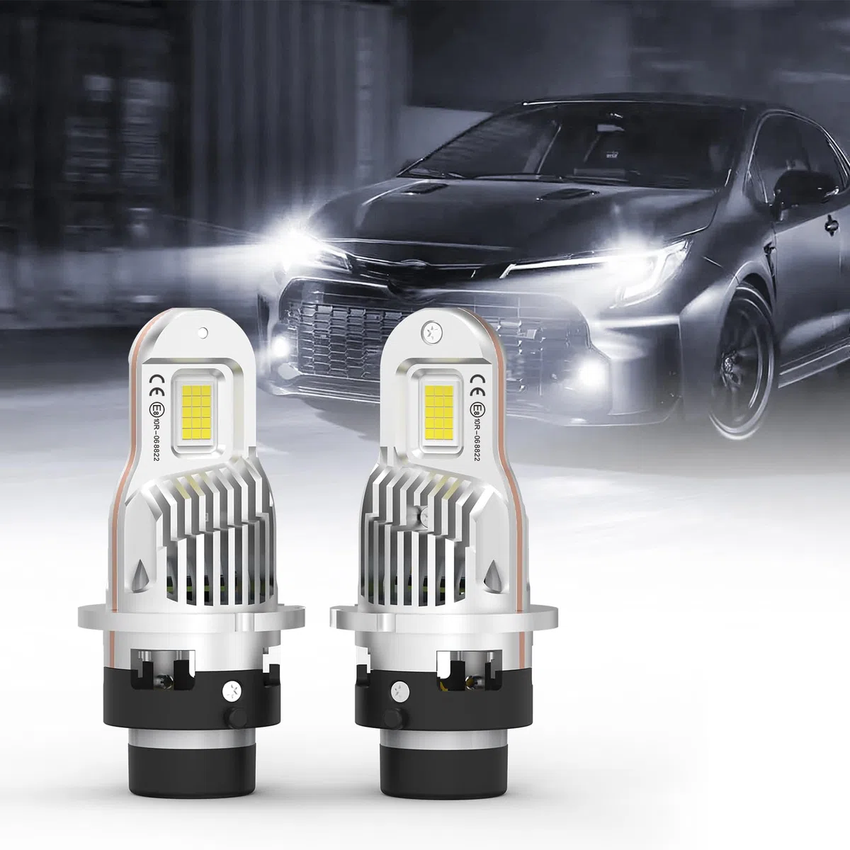 Lot de 2 ampoules xénon D2S 12 V 35 W - 6500 K - Blanc froid - D2S - Avec certification - Remplacement pour ampoules xénon HID - Performance stable et extrêmement durable