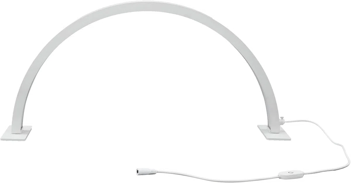Lampe demi lune onglerie, Trois types de lumière réglableslampe demi lune, Pour la beauté, les cils, les ongles, les lèvres, les tatouages (Blanc, 75com)