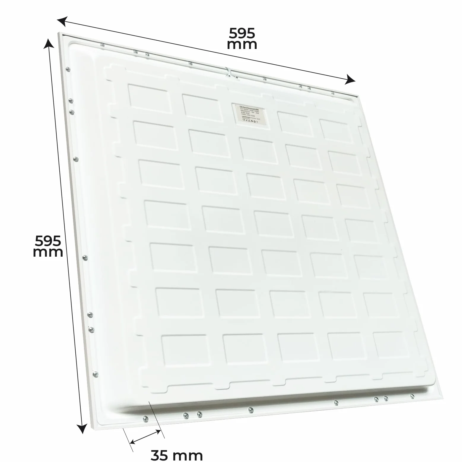 ATOMANT Lot de 4 Panneau LED 60x60cm 48W CCT 5000 Lumens