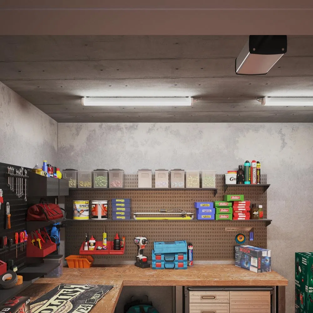 HOFTRONIC Lot de 6 Réglette LED 120 cm IP65 Extérieur Étanche 36W 4230 Lumens 4000K Blanc Neutre Connectable