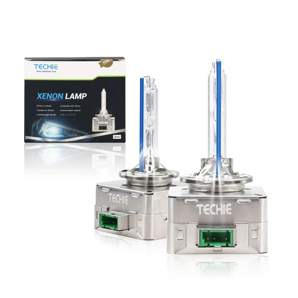 Techie D3S D3S-8000 K Lot de 2 ampoules xénon pour phare de voiture 8000 K, 12 V 35 W, en aluminium bleu froid, kit de rechange HID