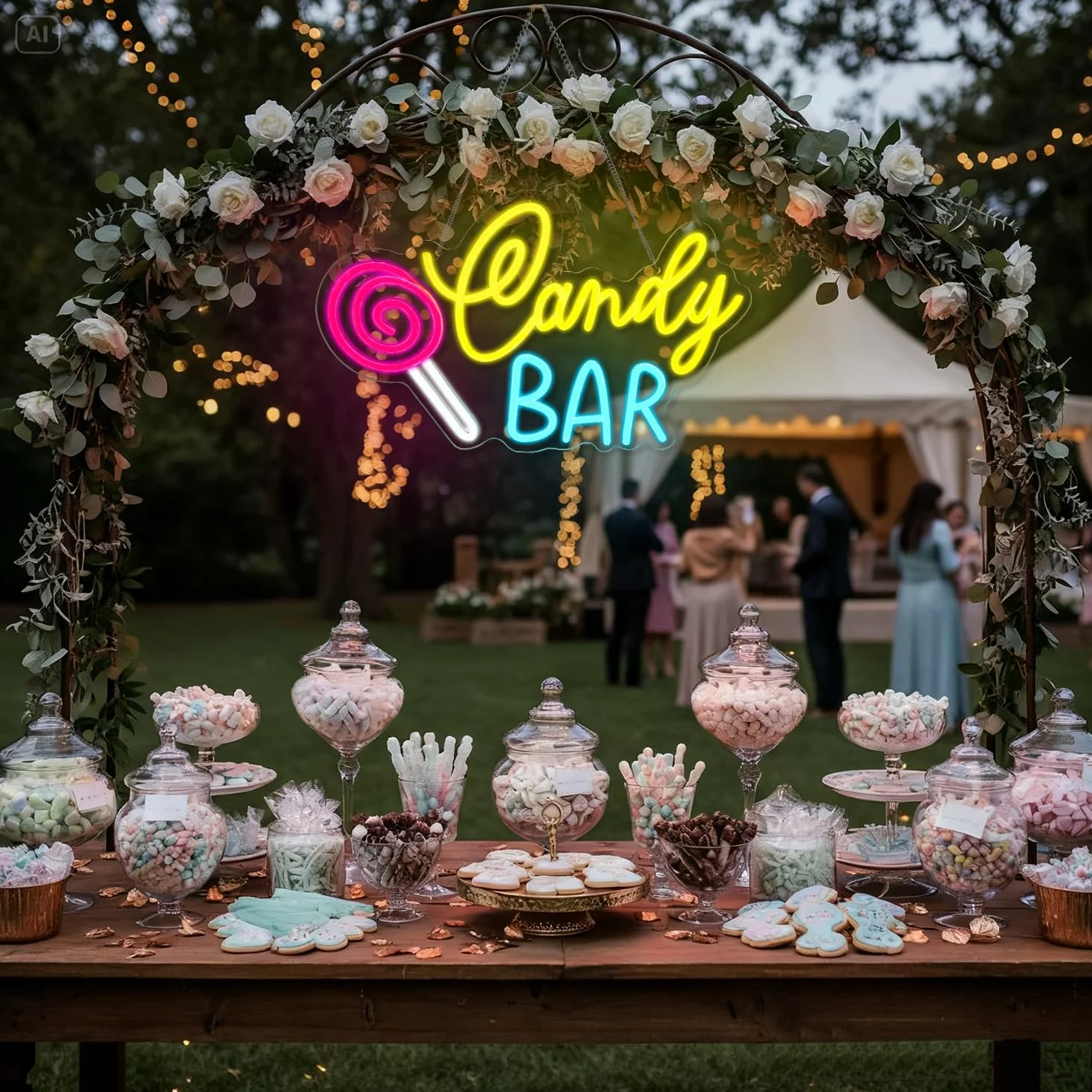 Enseigne au néon Candy Bar, enseigne néon sucette LED à intensité variable pour magasin de bonbons, cuisine, bar à desserts