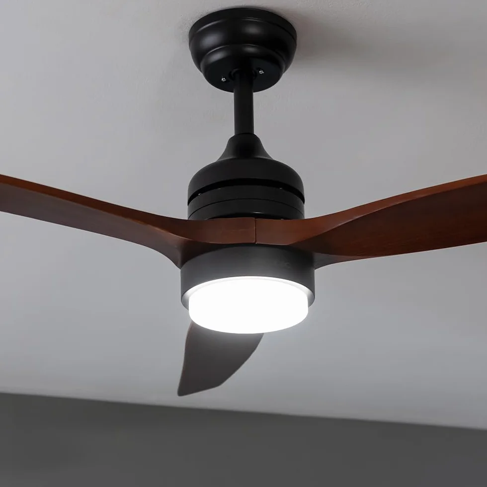 Cecotec Ventilateur De Plafond Avec Lumière EnergySilence Aero 5275 40W 132cm 3 Pales LED 18W Télécommande Minuterie Mode Été/Hiver