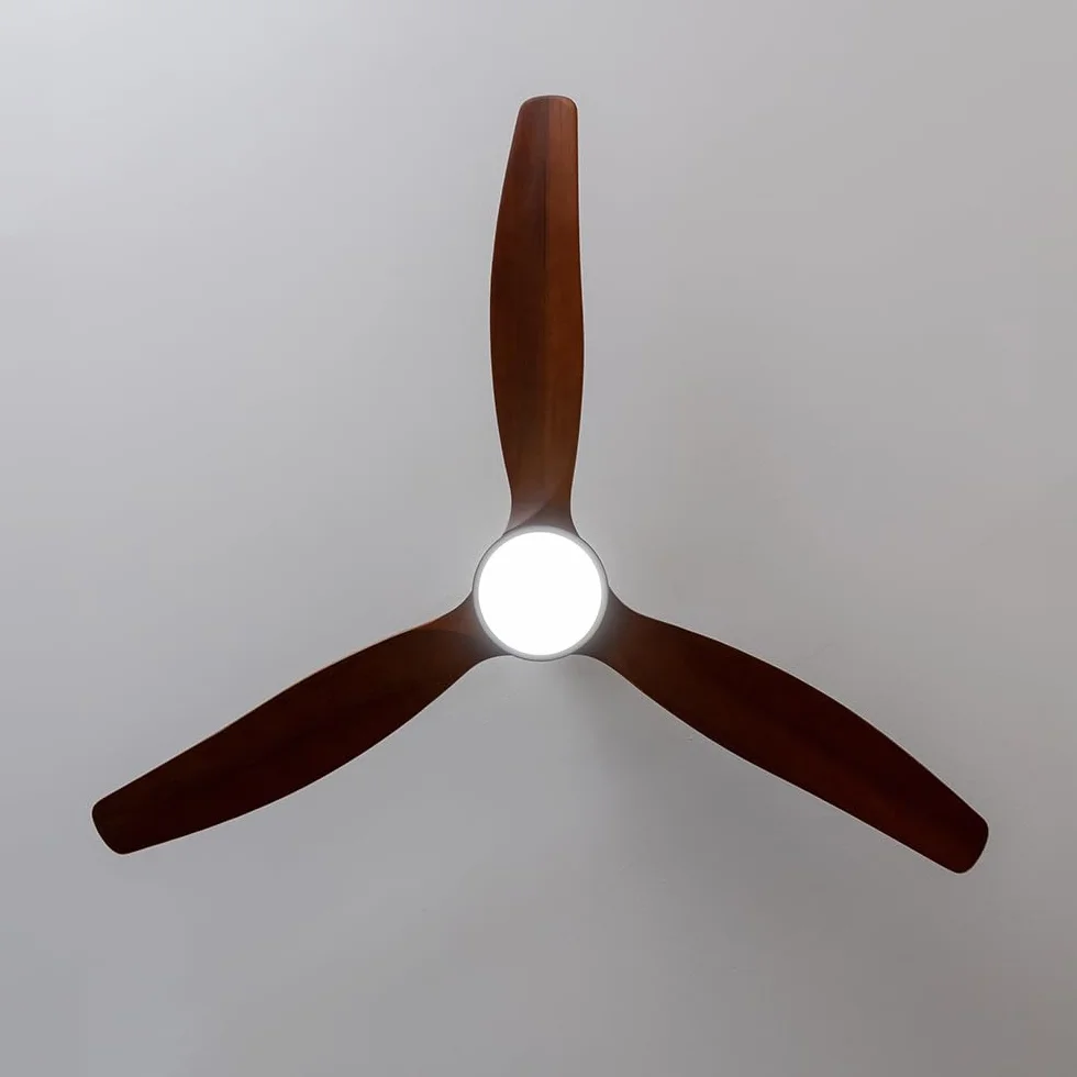 Cecotec Ventilateur De Plafond Avec Lumière EnergySilence Aero 5275 40W 132cm 3 Pales LED 18W Télécommande Minuterie Mode Été/Hiver