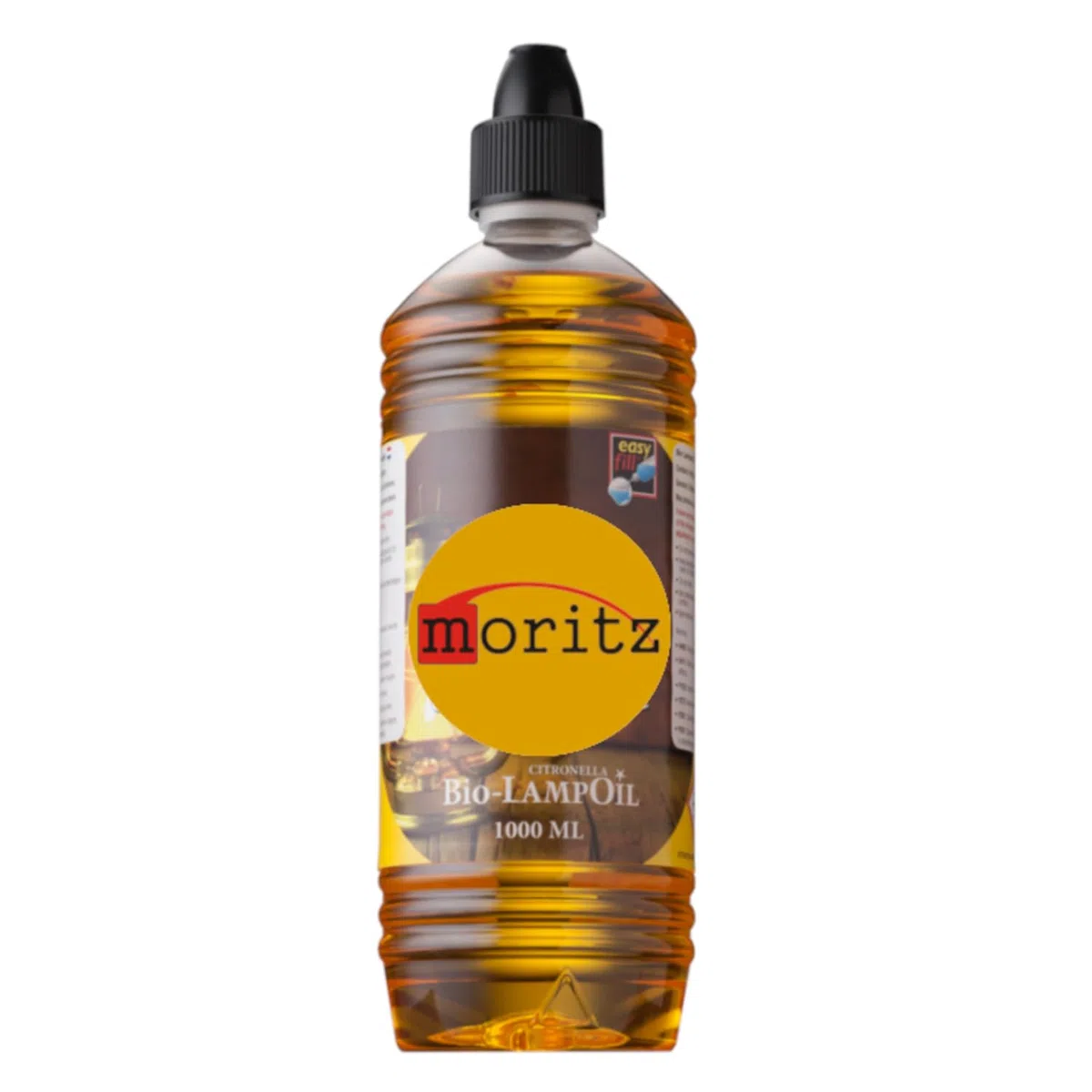 Moritz Lot de 4 flacons d'huile bio pour lampe à la citronnelle 1000 ml