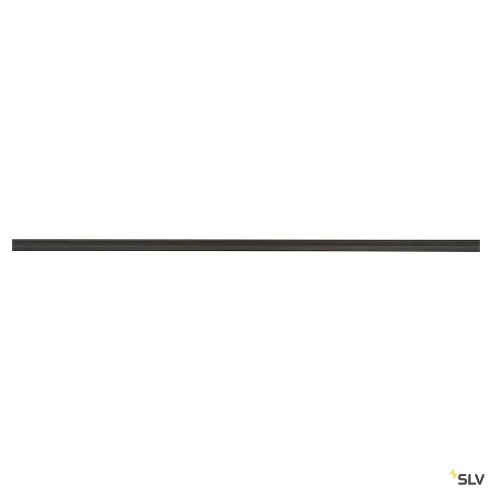 SLV rail haute tension monophasé 1 m, noir mat, aluminium, IP20, rail électrique pour plafond et mur
