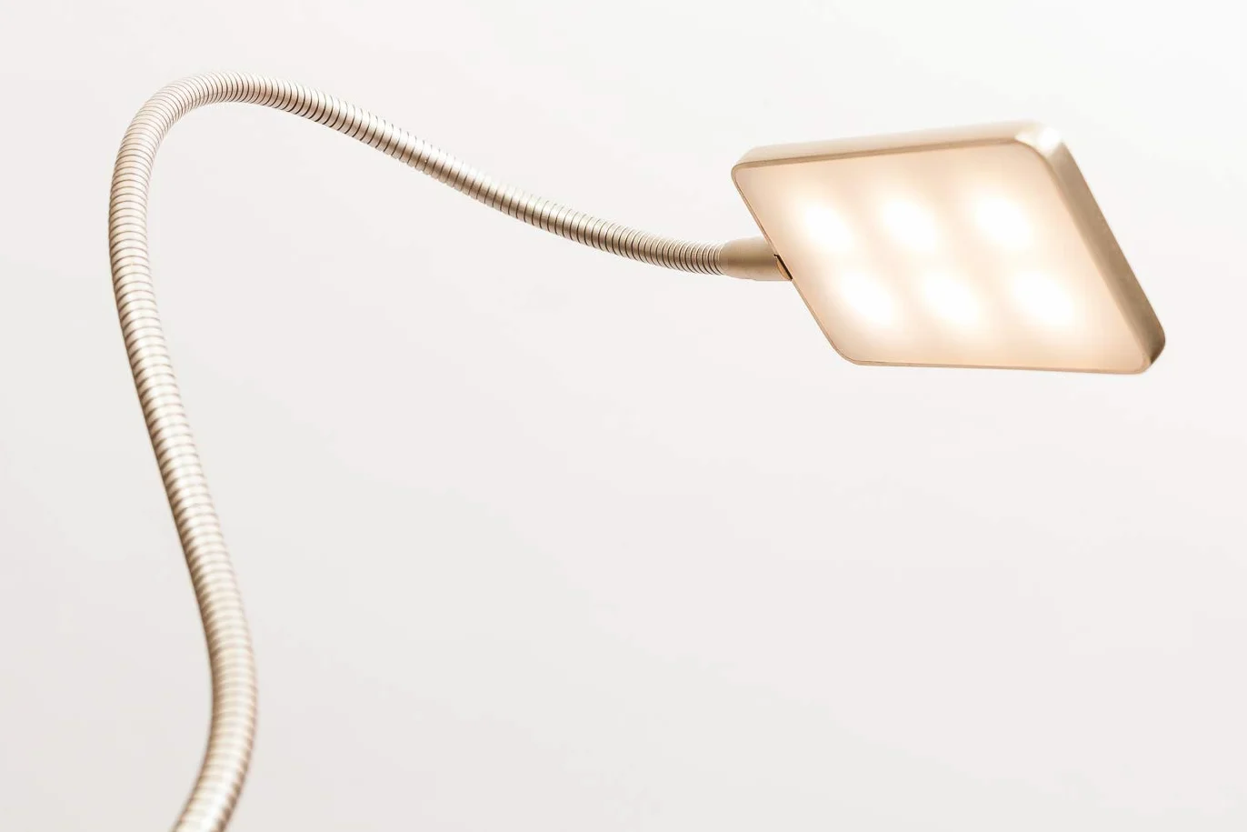 Lampe de chevet LED 4 W flexible laiton mat lot de 2