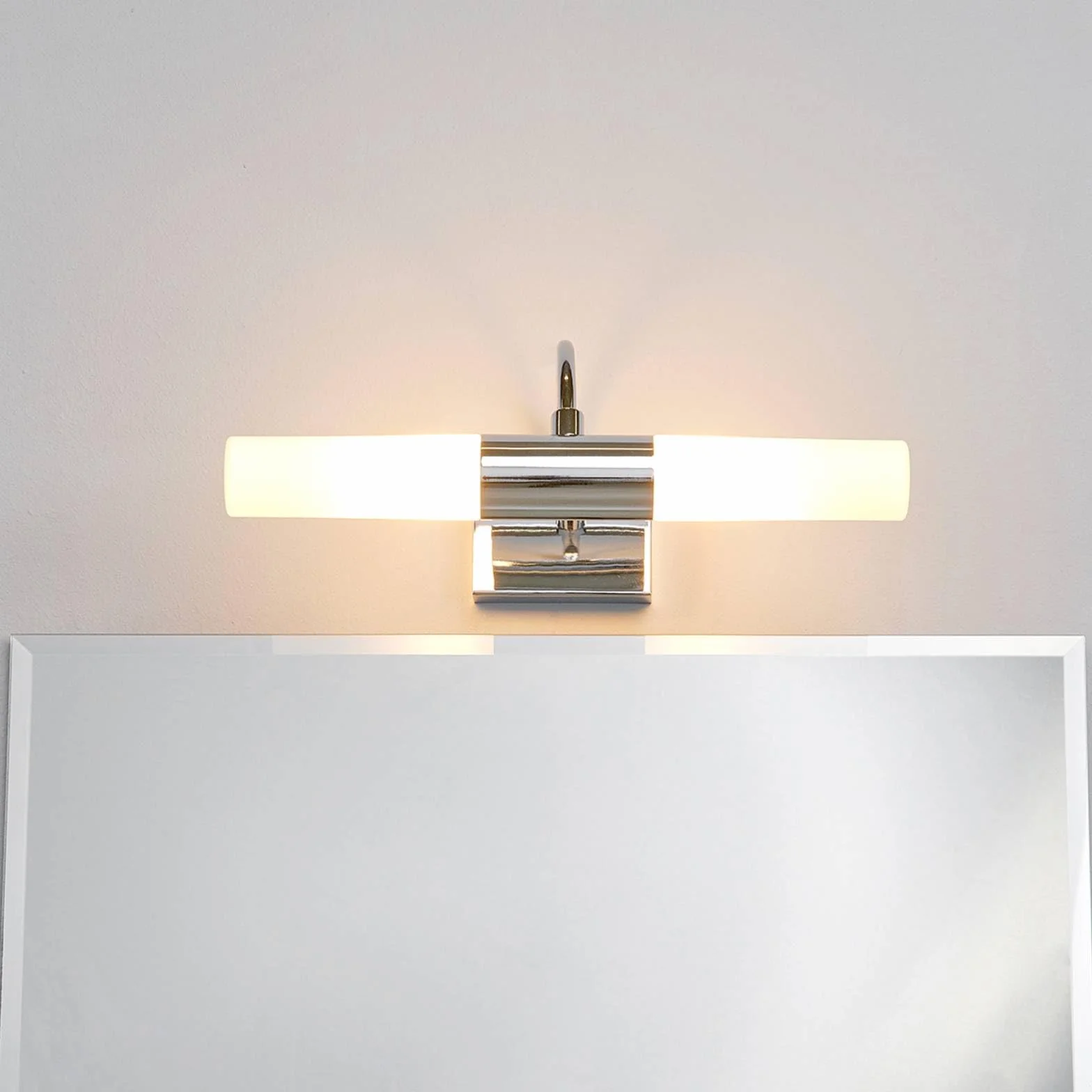 Lindby Applique Murale Devran à intensité variable Argent Métal 2 lampes G9 Salle de bain