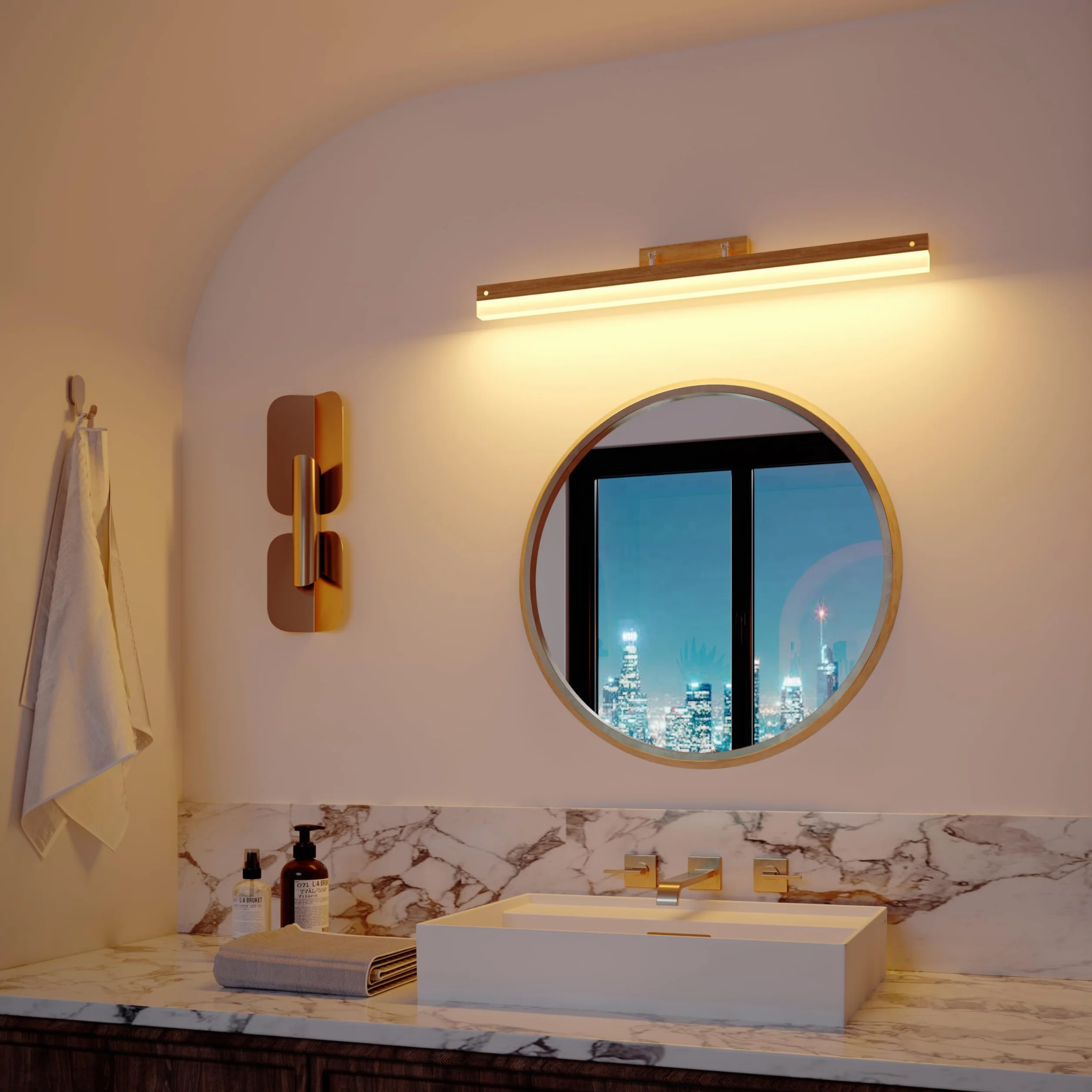 Lampe Miroir Salle de Bain Applique Murale LED