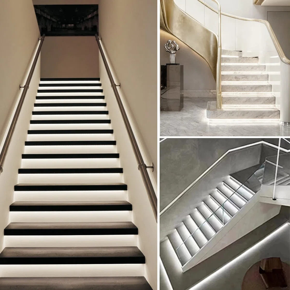 Éclairage LED pour marche d'escalier avec détecteur de mouvement 16 marches 4000K