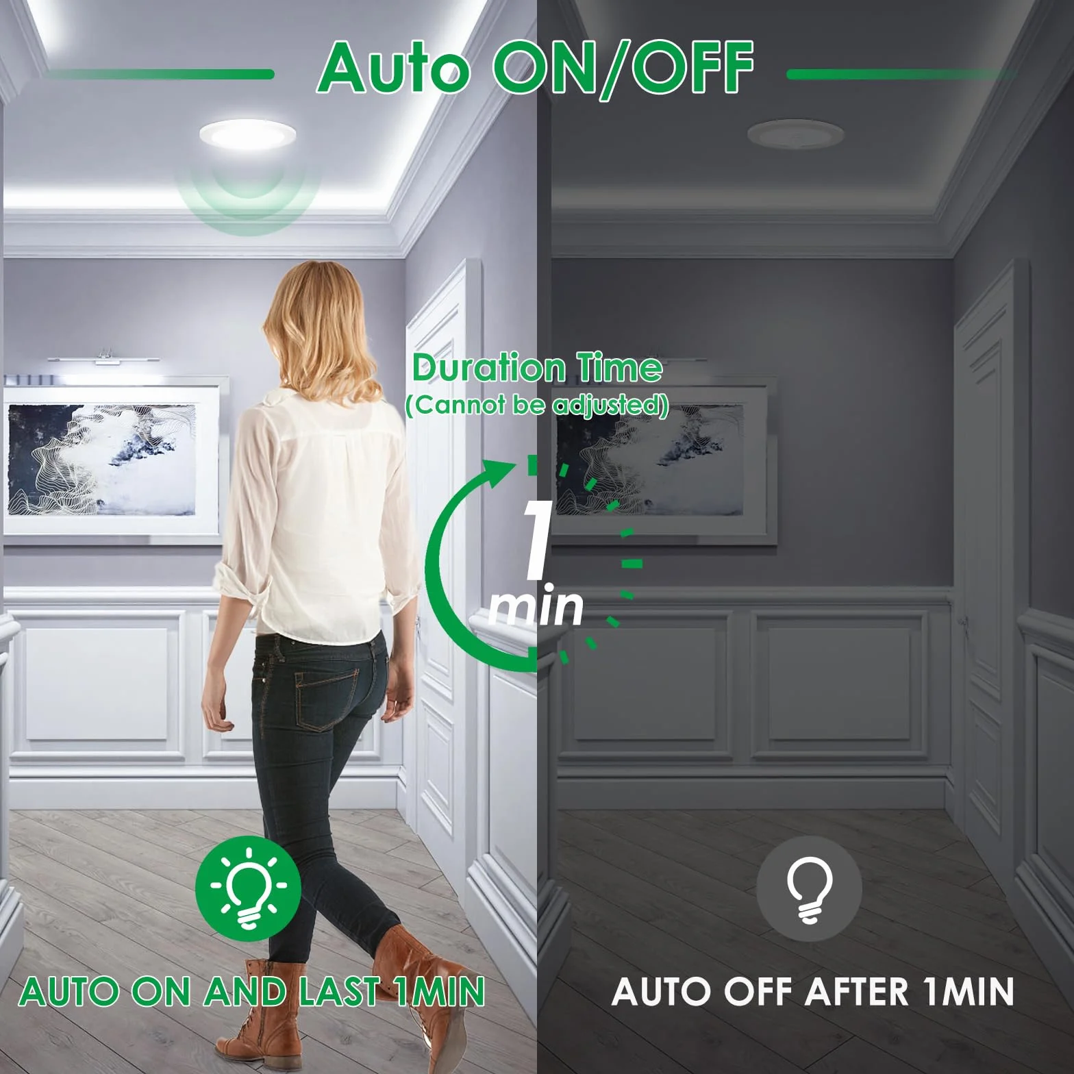 ALUSSO Spot LED Encastrable avec Détecteur de Mouvement, Spot Etanche Salle de Bain 12W 950LM IP44 3CCT Blanc Chaud 3000K Blanc Neutre 4000K Blanc Froid 6500K, Trou 90-100MM, AC220-240V, 1 Pack