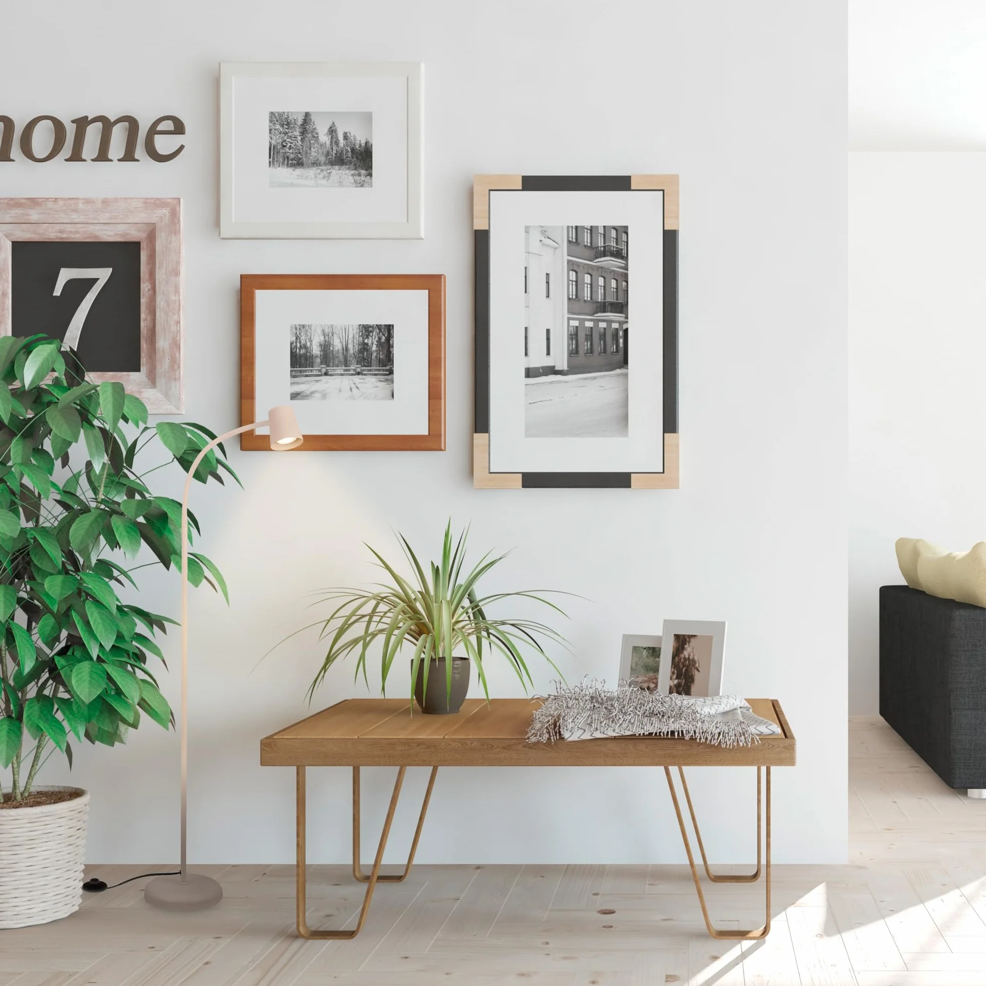 BRILONER - Lampadaire avec interrupteur à pied, orientable, GU10, max. 9W, lampadaire sur pied salon, lampadaire salon 21 x 127,5 cm, beige