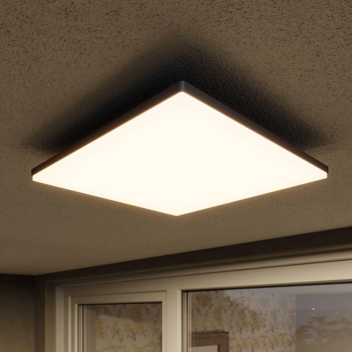 LED Plafonnier extérieur Henni (Moderne) en Gris (1 lampe,à), Luminaire d’extérieur pour le jardin la terrasse balcon & maison plafonnier