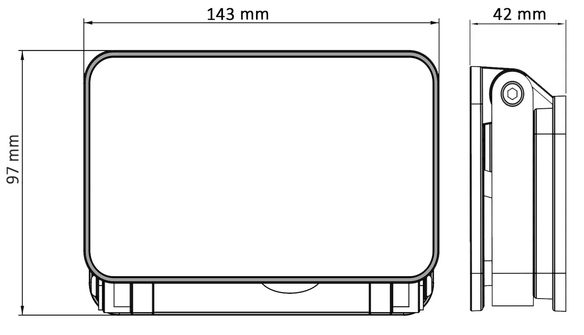 Projecteur solaire LED extérieur avec détecteur de mouvement 1000 lm IP65 6500/4000/3000 K