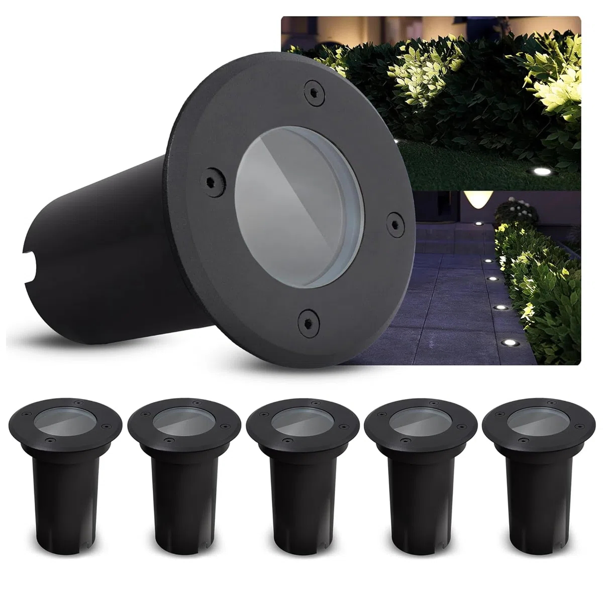 KALPA SSC-LUXon spot encastrable extérieur IP67 230 V carrossable noir éclairage de sol