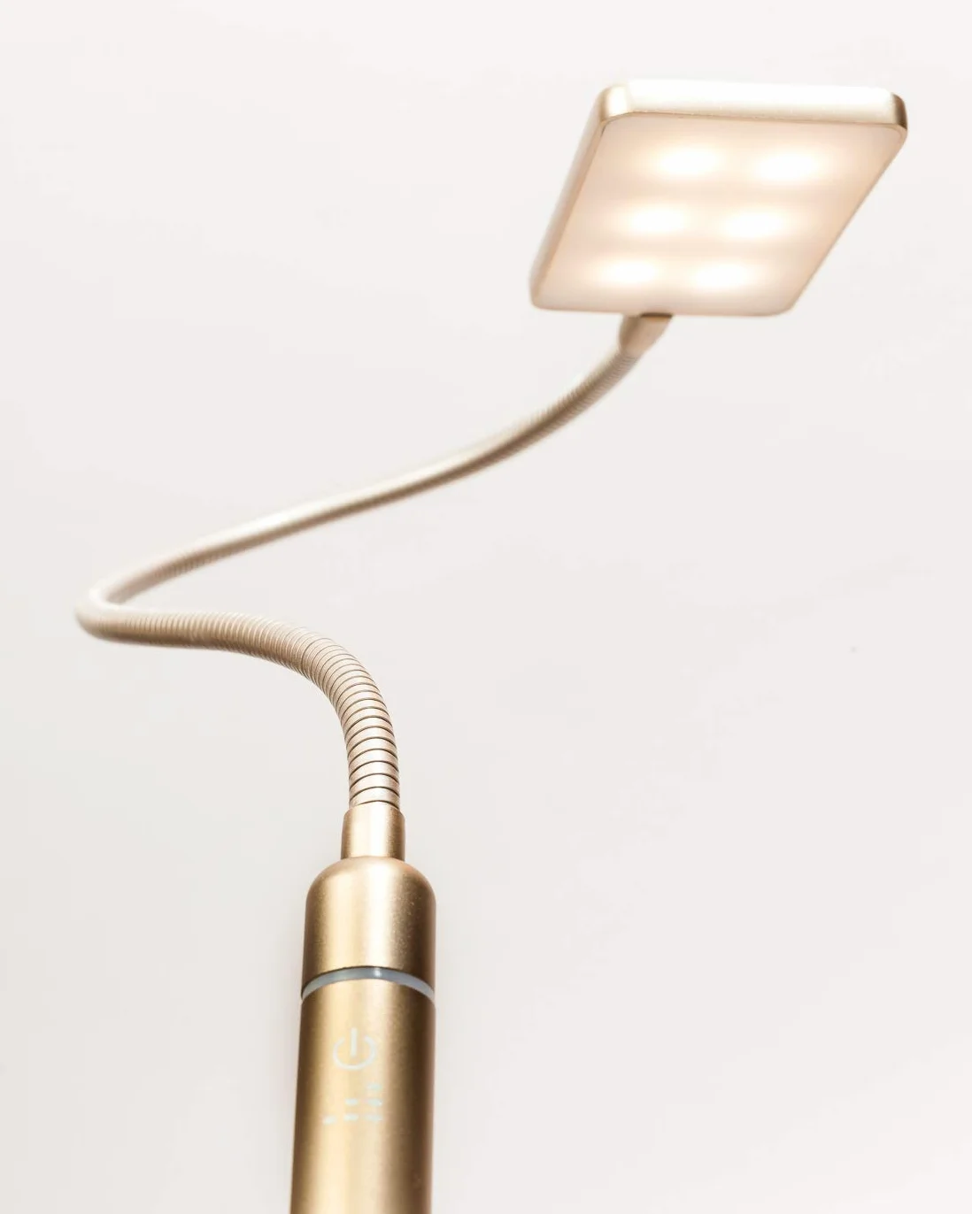 Lampe de chevet LED 4 W flexible laiton mat lot de 2