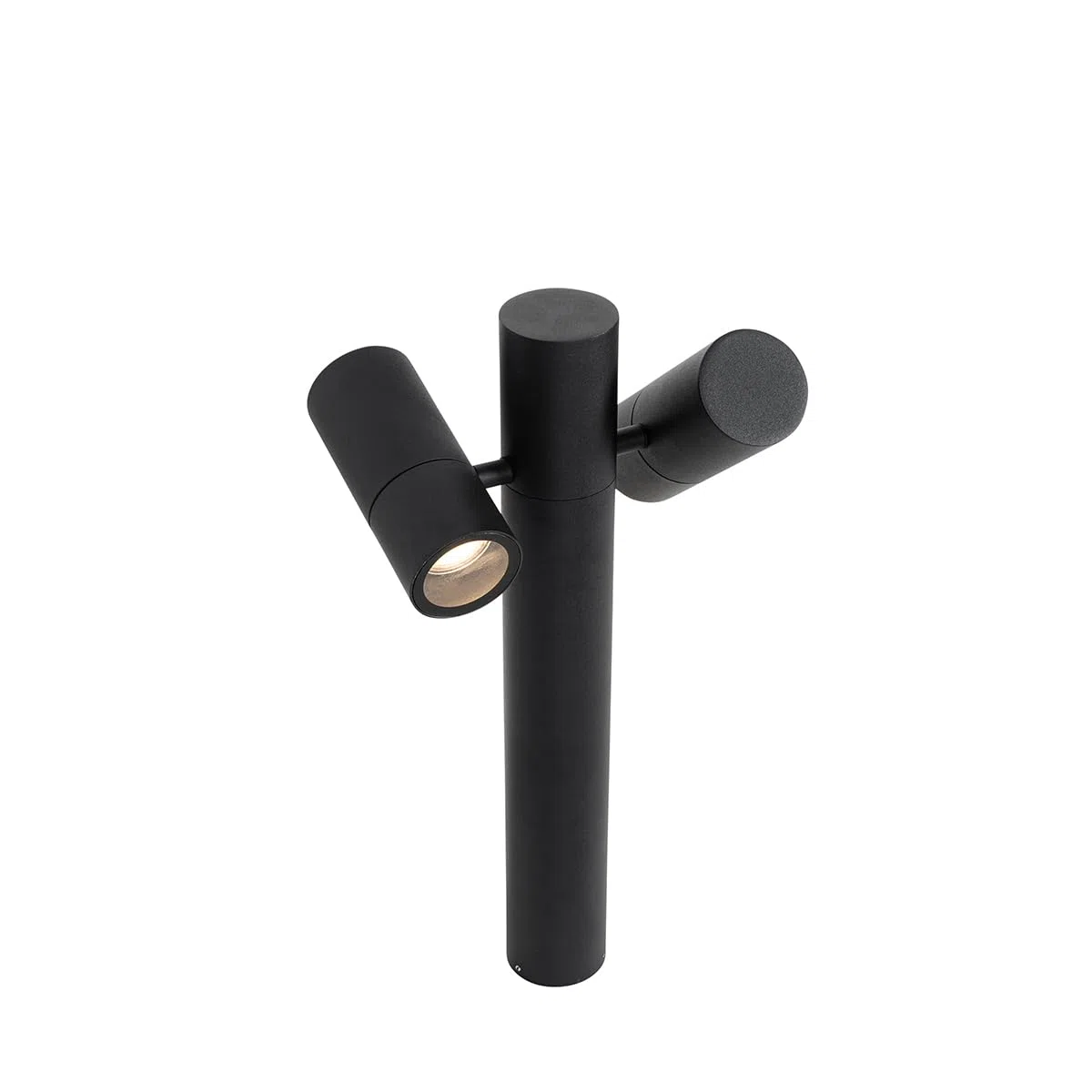 Lampe sur pied extérieur 2 lumière L 25 cm Noir Moderne Qazqa duo