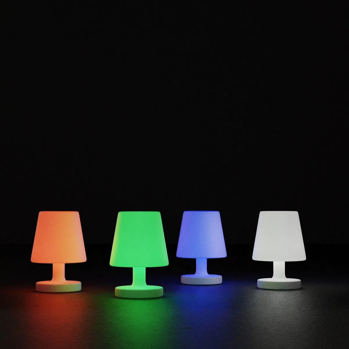 Lampe LED décorative rechargeable RGBW 6 W sans fil avec télécommande 16 couleurs étanche IP65 pour jardin terrasse