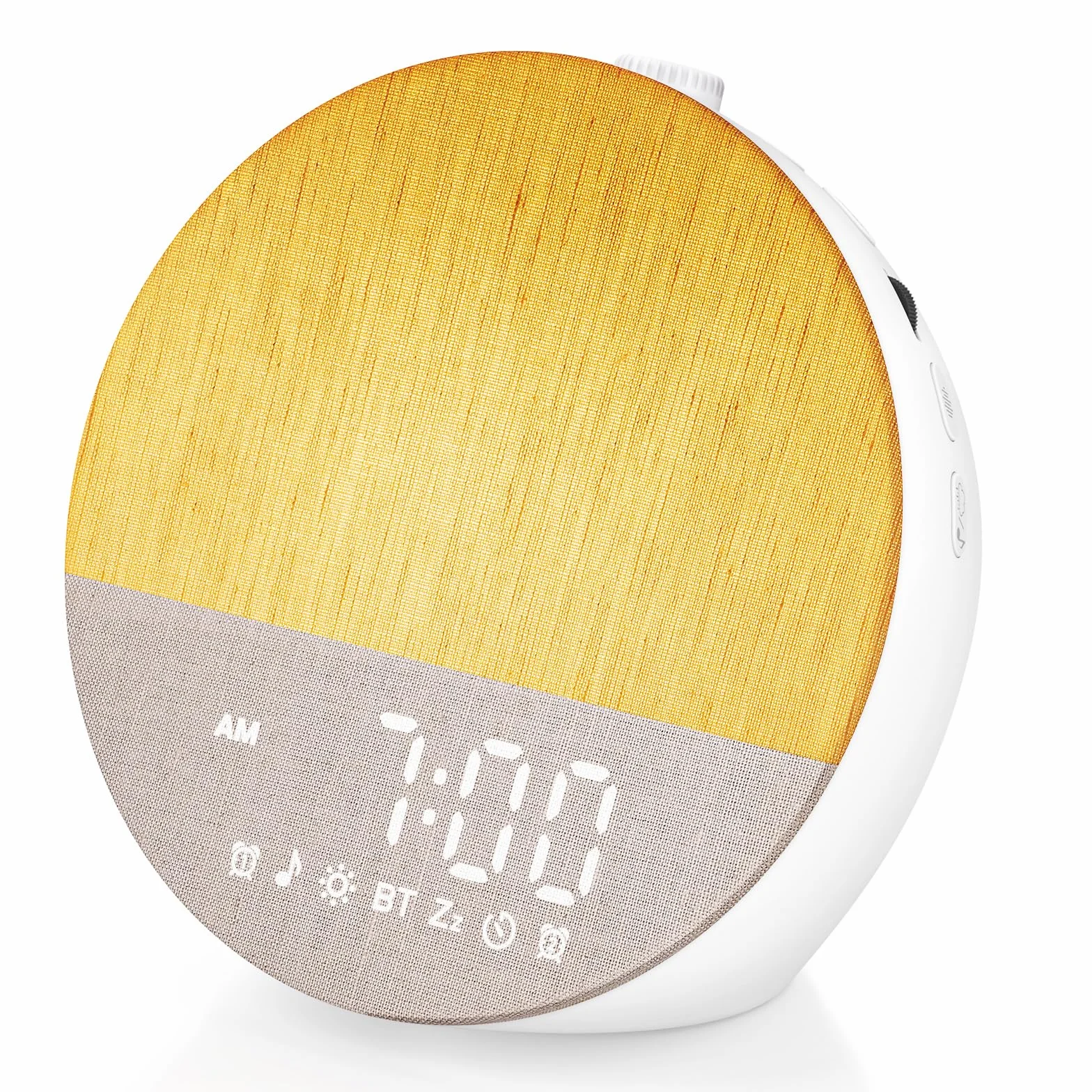 Réveil Lumineux Simulateur D'Aube, Enceinte Bluetooth, Machine Bruit Blanc, 30 Sons Apaisants, 20 Luminosité, 18 Couleurs