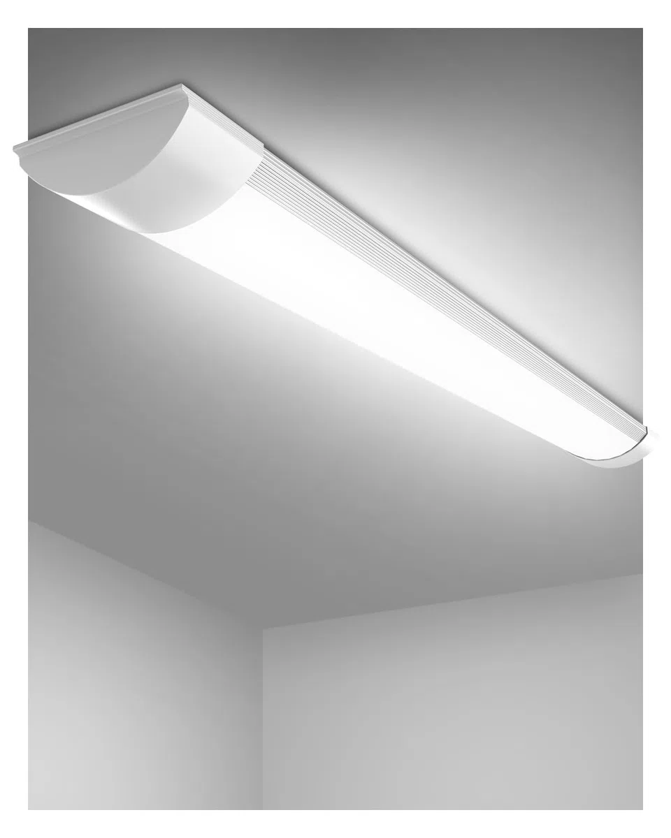 Réglette LED étanche 120CM 40W 4800LM Blanc Froid 6500K Plafonnier Exterieur LED Aluminium PC Luminaire
