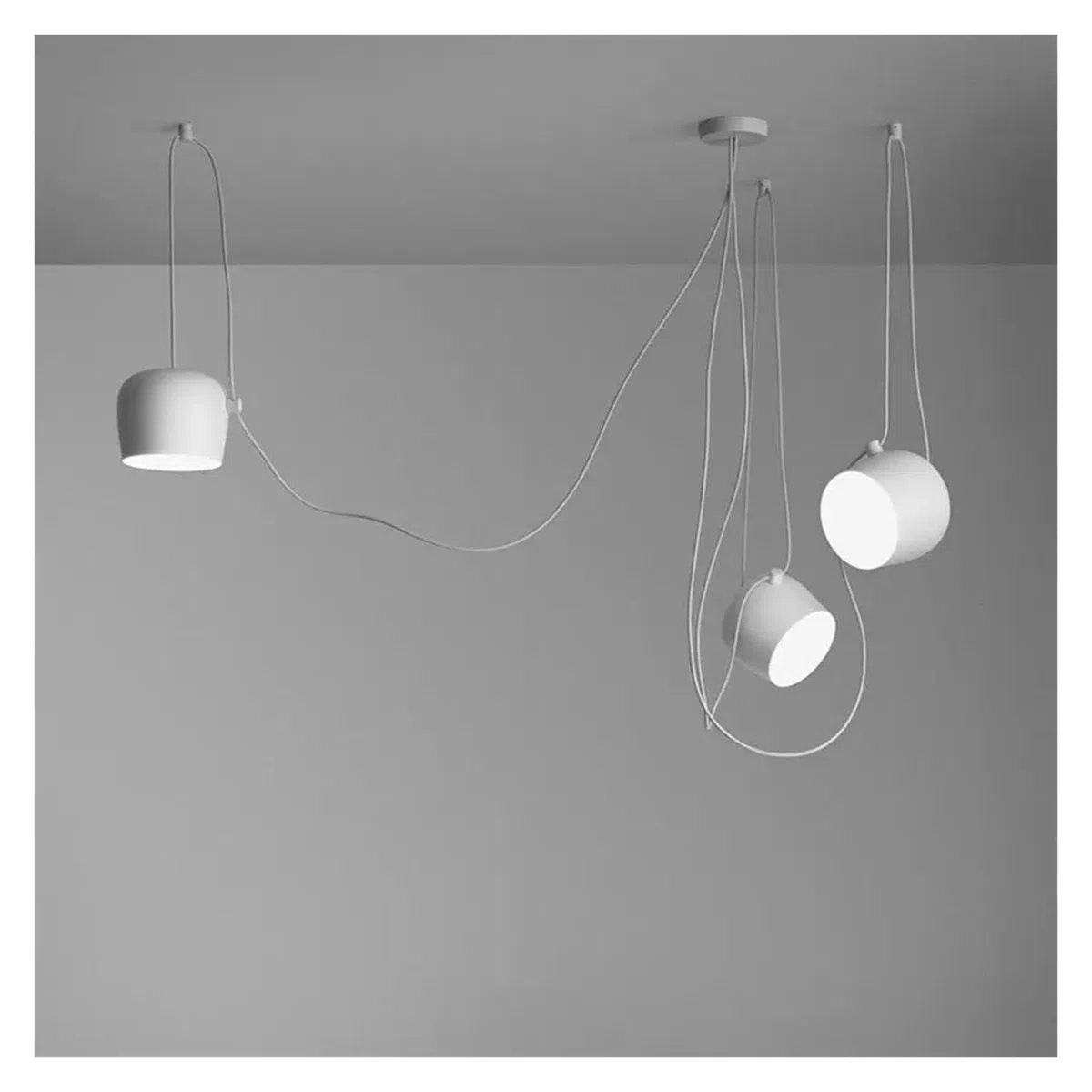 Générique Lustres, Nordique 3 têtes E27 plafond lustre suspension lampe moderne salle à manger barre chambre restaurant cuisine éclairage lampes(White)