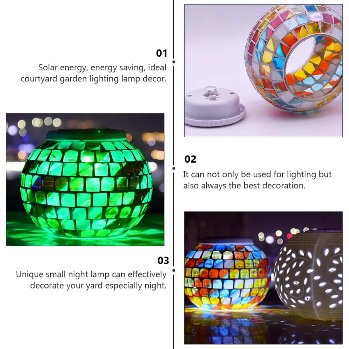 Hemobllo Lampe Solaire Extérieure Éclairage Décoratif Jardin