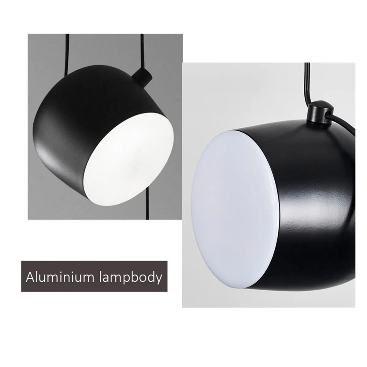 Générique Lustres, Nordique 3 têtes E27 plafond lustre suspension lampe moderne salle à manger barre chambre restaurant cuisine éclairage lampes(White)