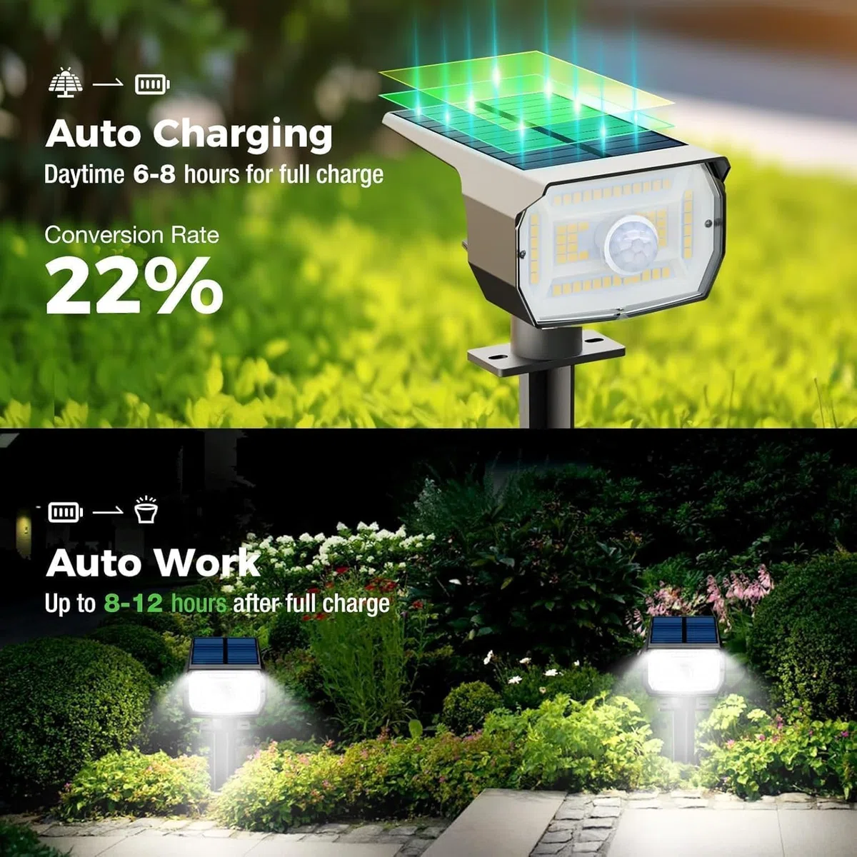 Lampe Solaire Exterieur Detecteur de Mouvement Lot de 4 - Spot Solaire Extérieur Puissant 56 LED/3 Modes Étanche Réglable pour Jardin Chemins Blanc Froid
