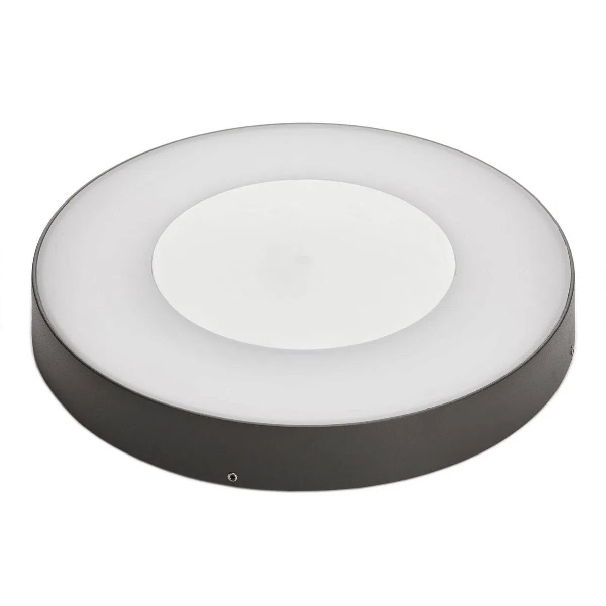 LED Plafonnier extérieur Sora (Moderne) en Gris Aluminium (1 lampe,à), Luminaire d’extérieur pour le jardin la terrasse balcon & maison plafonnier