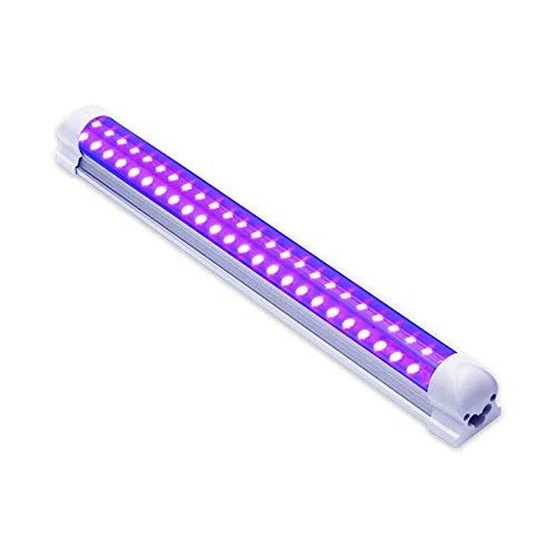 Lampe à polymériser LED UV 365 395 nm 10 W Tube Noir Violet Prise américaine et européenne