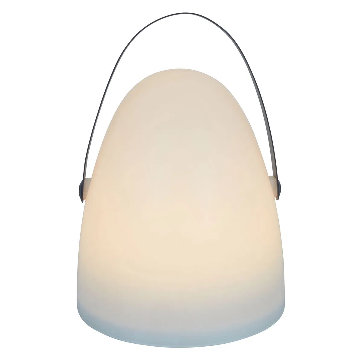 Lampe d'extérieur à Poser avec poignée 30 cm Blanc Noir
