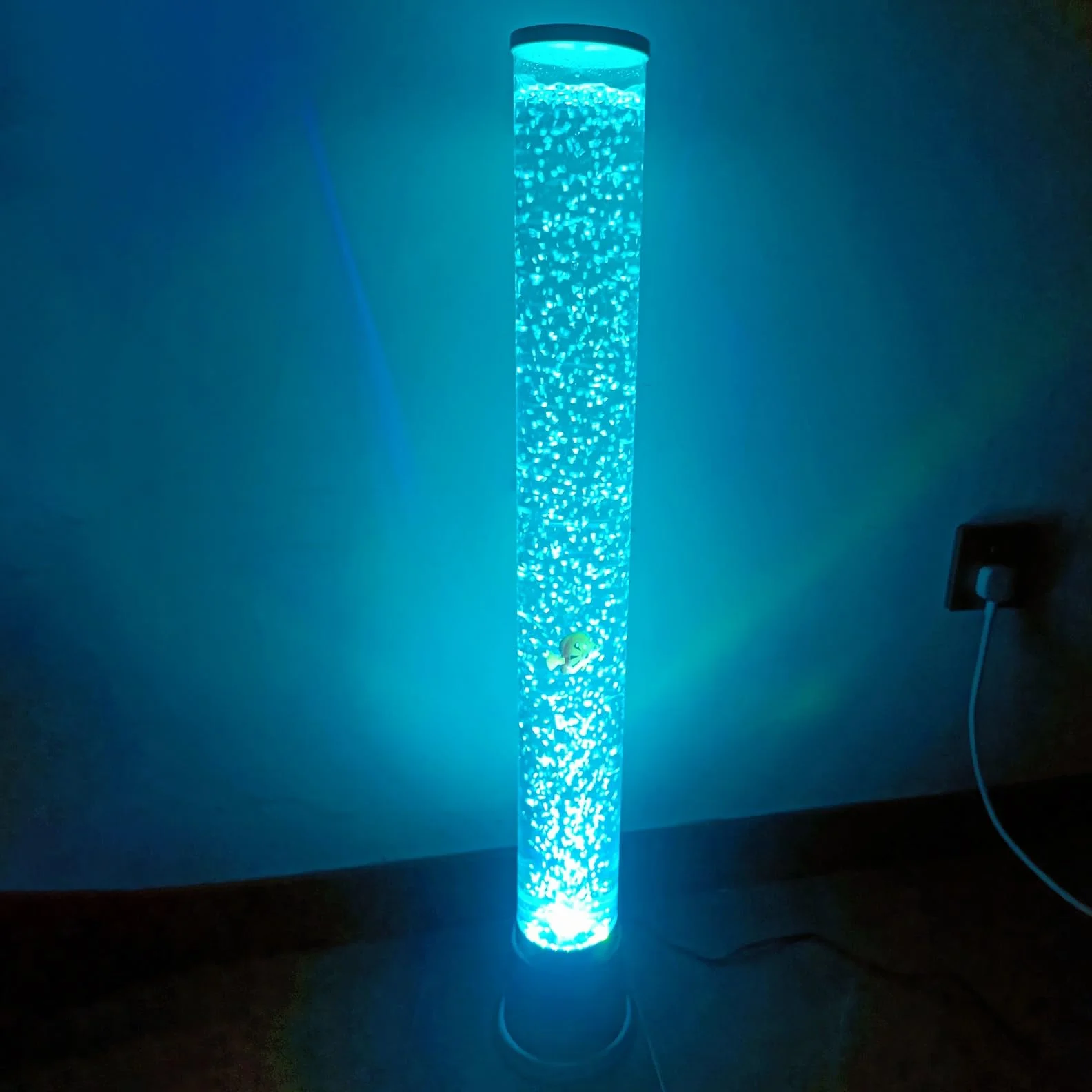 Lampe À Tube À Bulles Électrique Lampe À Lave LED avec 7 Lumières Changeantes De Couleur Aquarium Veilleuse Cadeaux Sensoriels for Enfants, Adultes, TDAH Et Autisme