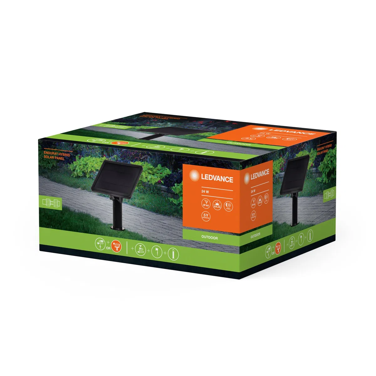 LEDVANCE Panneau solaire ENDURA HYBRID, hybride, IP67, noir, plastique