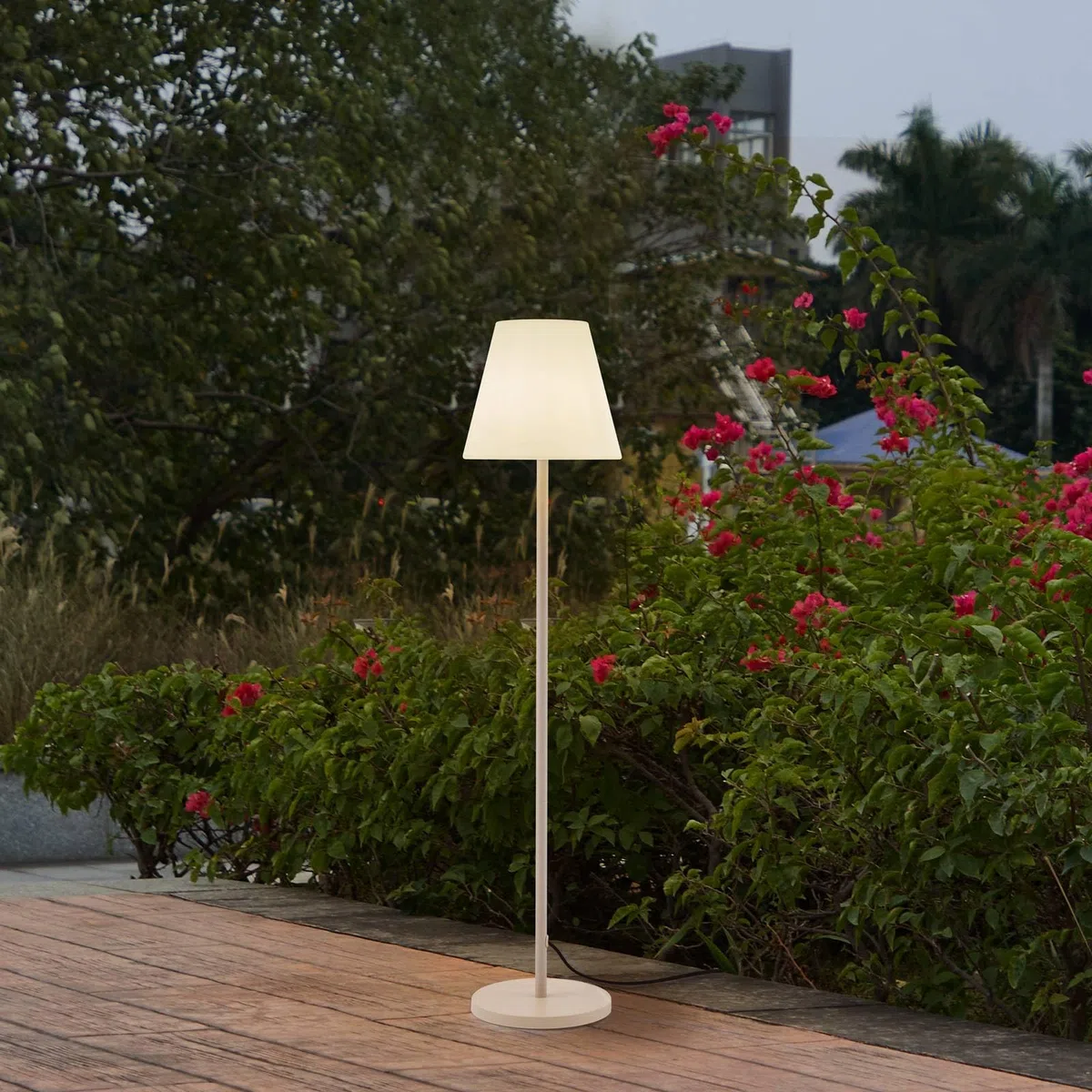 Lucande Luminaire de terrasse Jaimy Beige E27