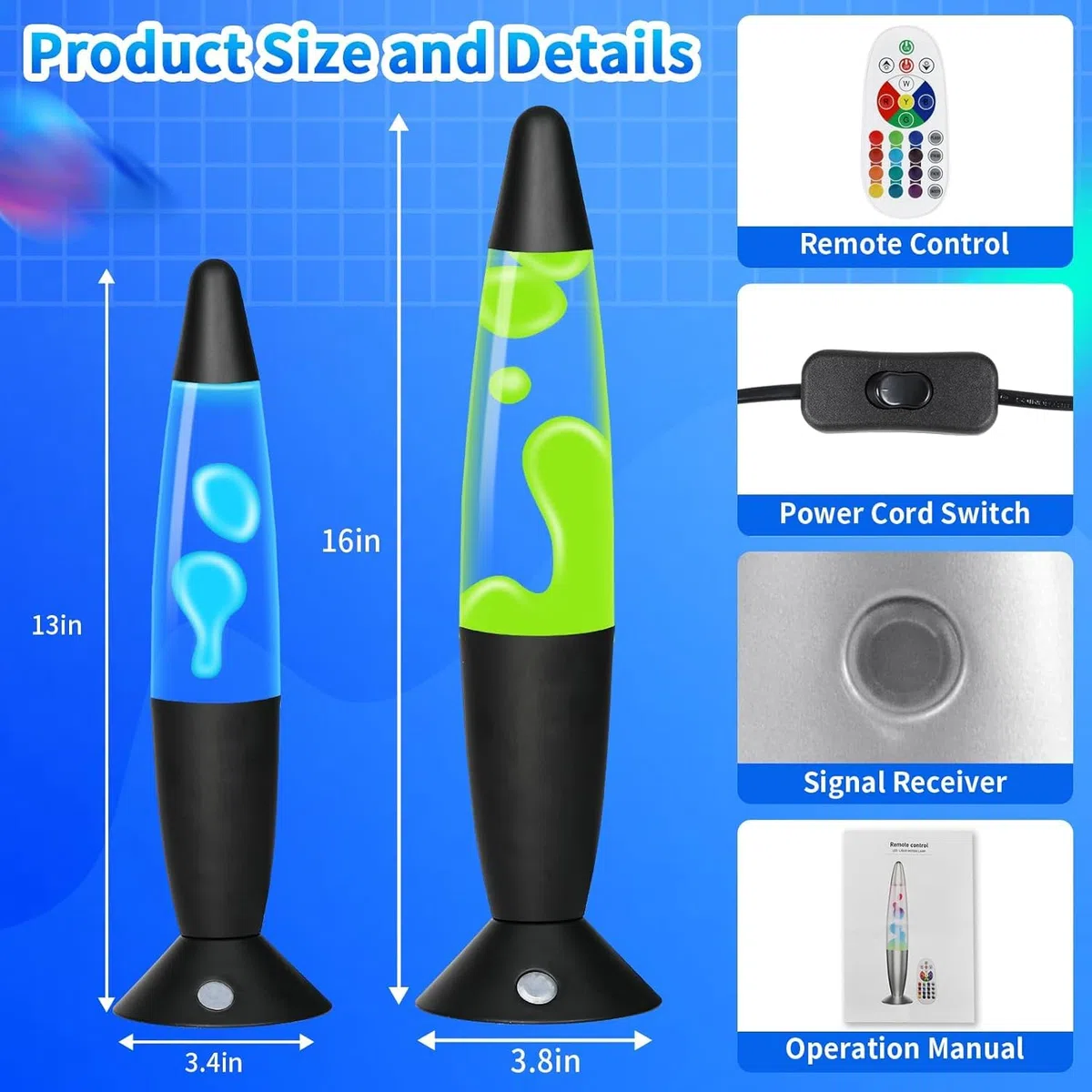 Lampe à Mouvement Liquide avec 17 Changements de Couleur pour Adultes, Lampe d'ambiance pour Bureau Chambre Maison, Cadeau pour Anniversaire Saint Valentin