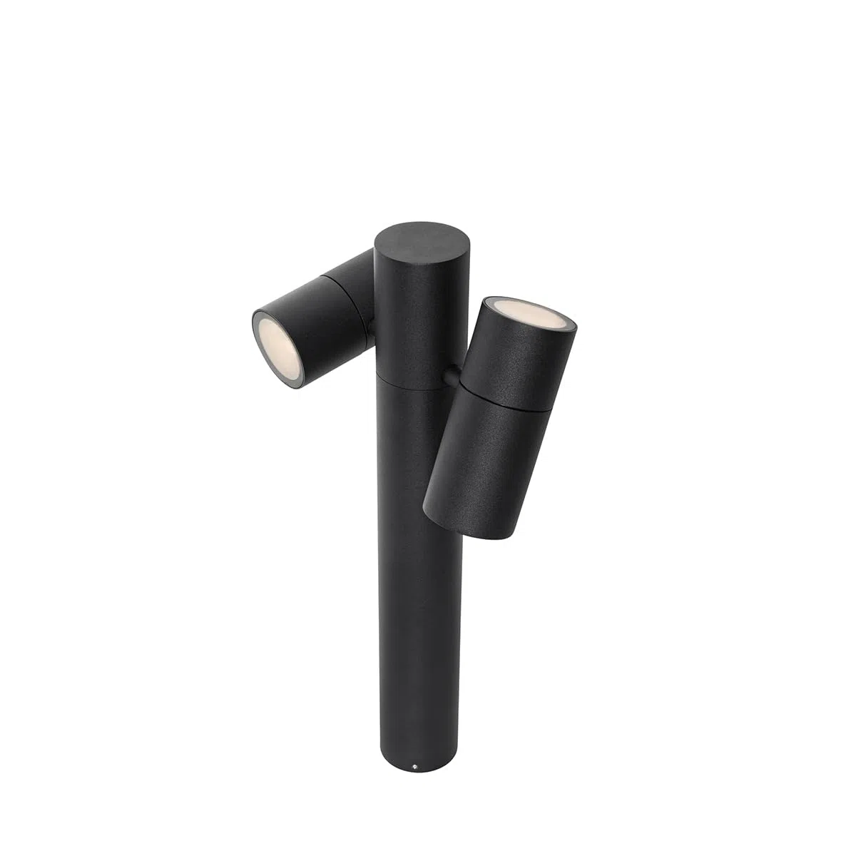 Lampe sur pied extérieur 2 lumière L 25 cm Noir Moderne Qazqa duo